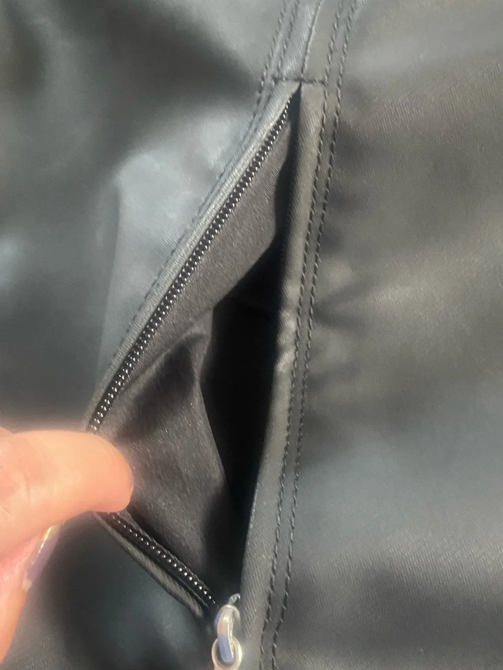 Vintage Nike Black Messenger Bag with Nike Air Logo